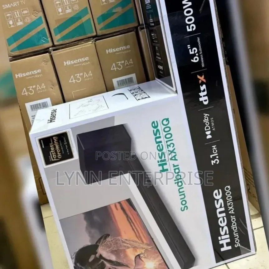 Hisense Soundbar Ax3100Q* *500W* *Wireless*