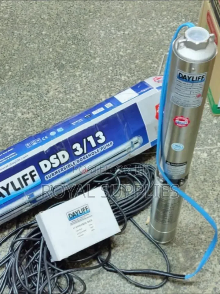 Dayliff DSD 3/13 Submersible Pump 1hp With Float Switch 92m