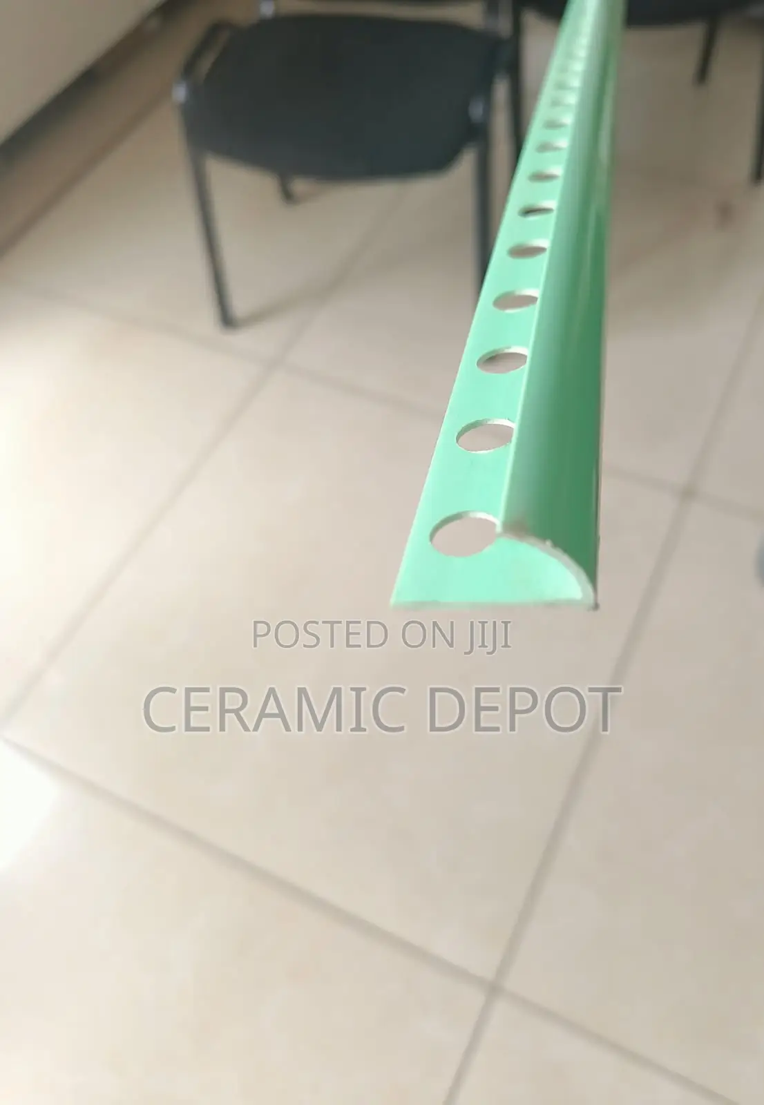PVC Tile Corner Stripe Green 2.4m - Per Bundle of 100pcs