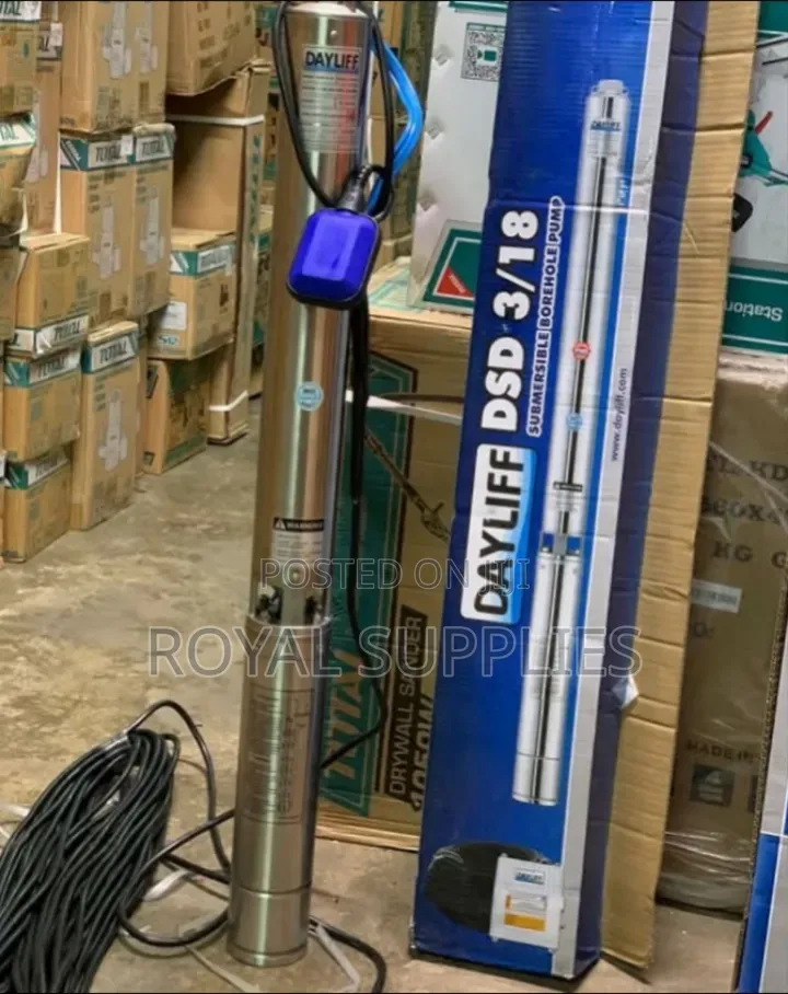 Dayliff DSD 3/18 Submersible Pump 1.5hp 129m Head