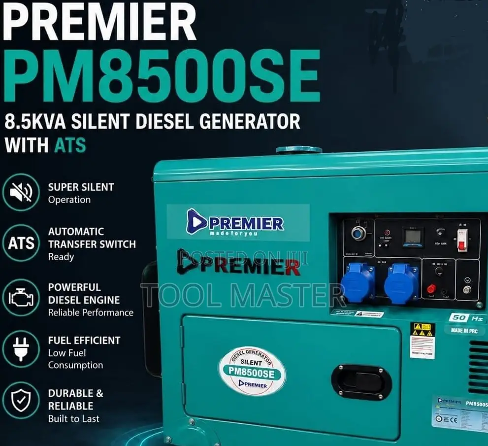 Premier PM8500SE Diesel Generator/8.5kva Silent Diesel Generator