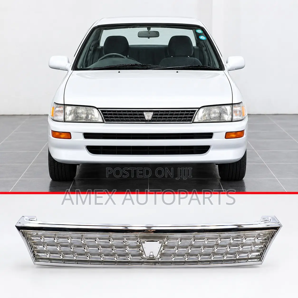 Centre Grille Toyota Corolla Ae100 101 Chrome 93 - 95 Model