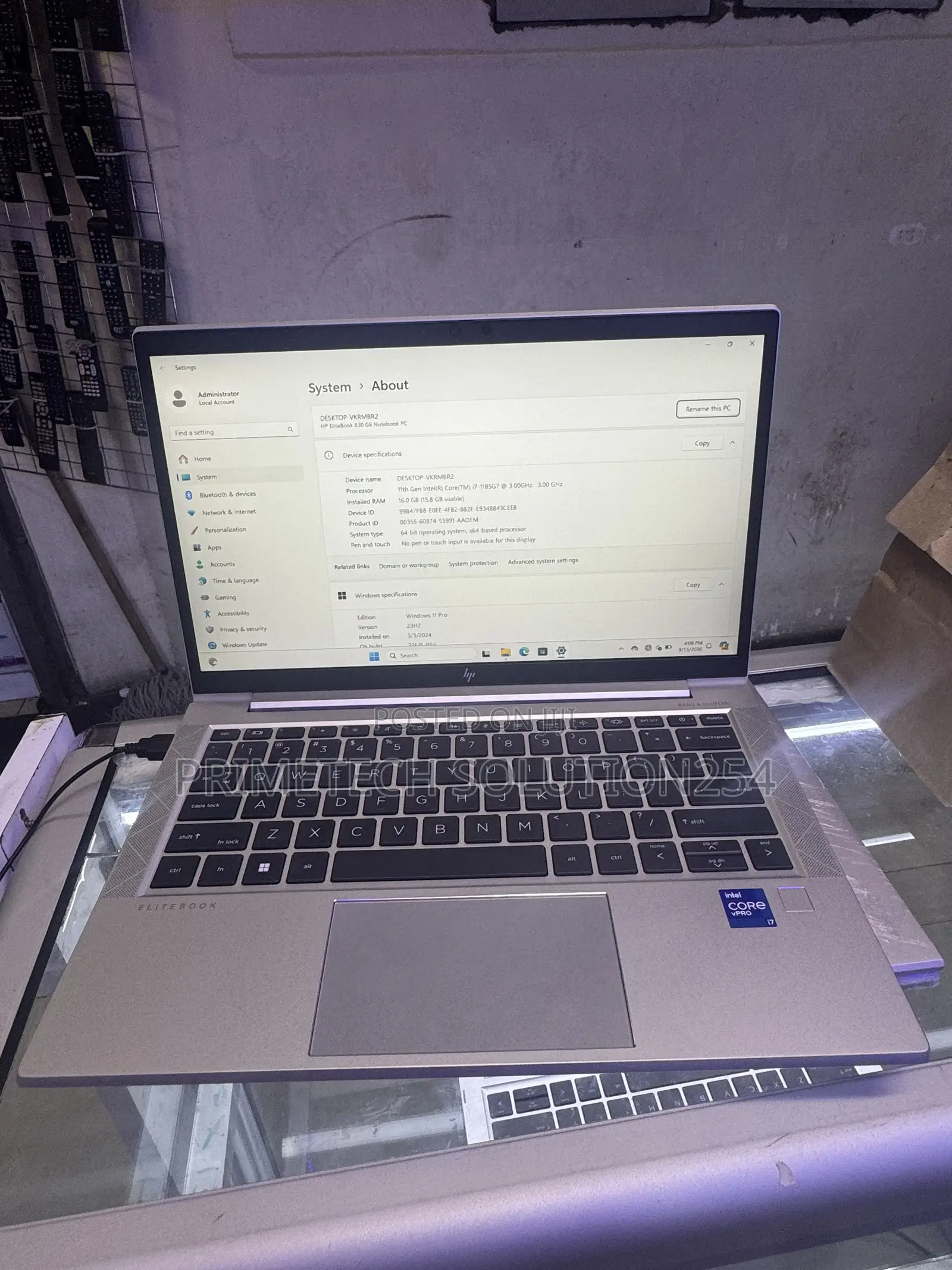 Laptop HP EliteBook 830 G8 16GB Intel Core i7 SSD 512GB