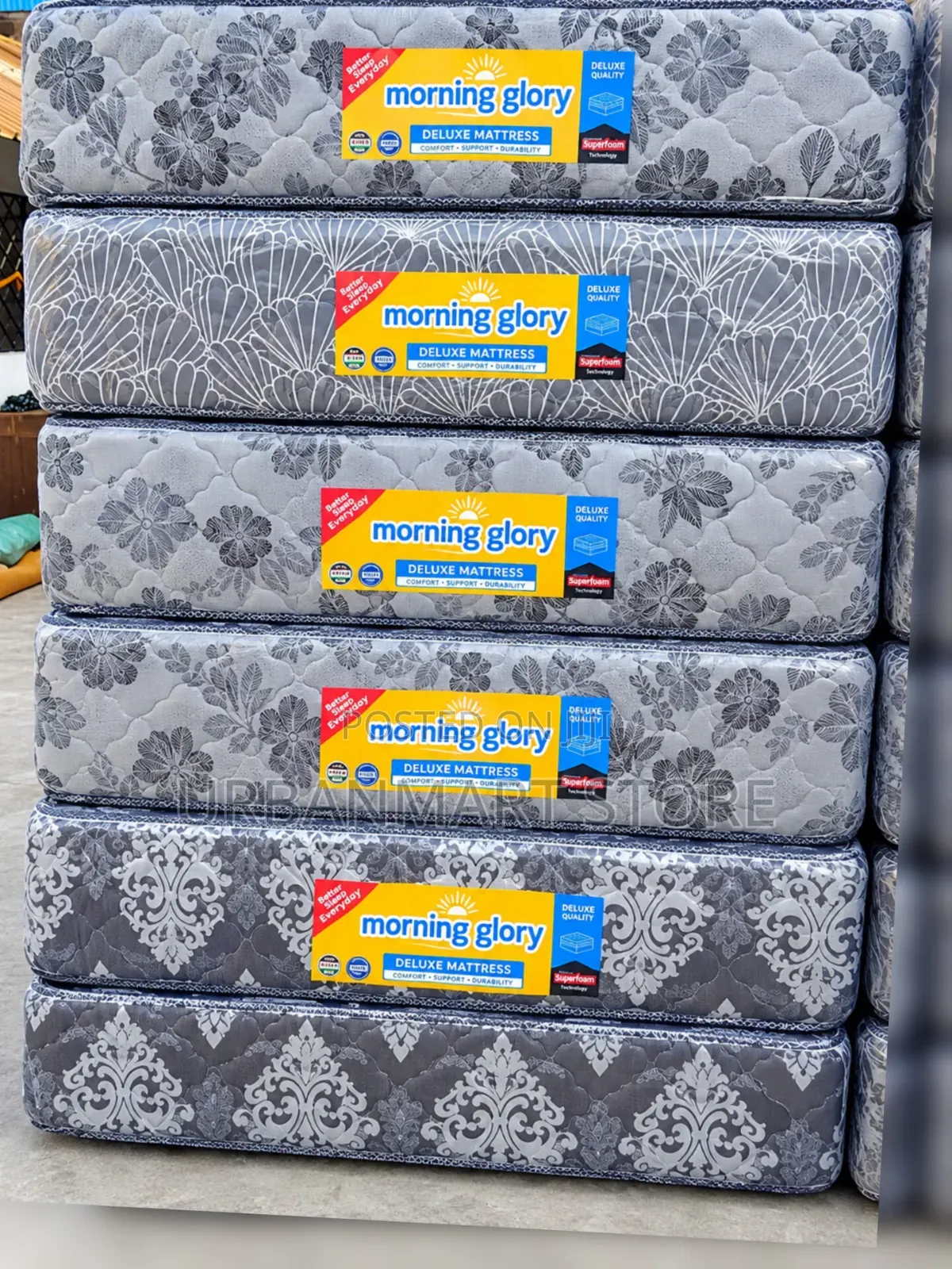  at 11000, Get 5 by 6, 12 Inches Quilted Morning Glory Mattress