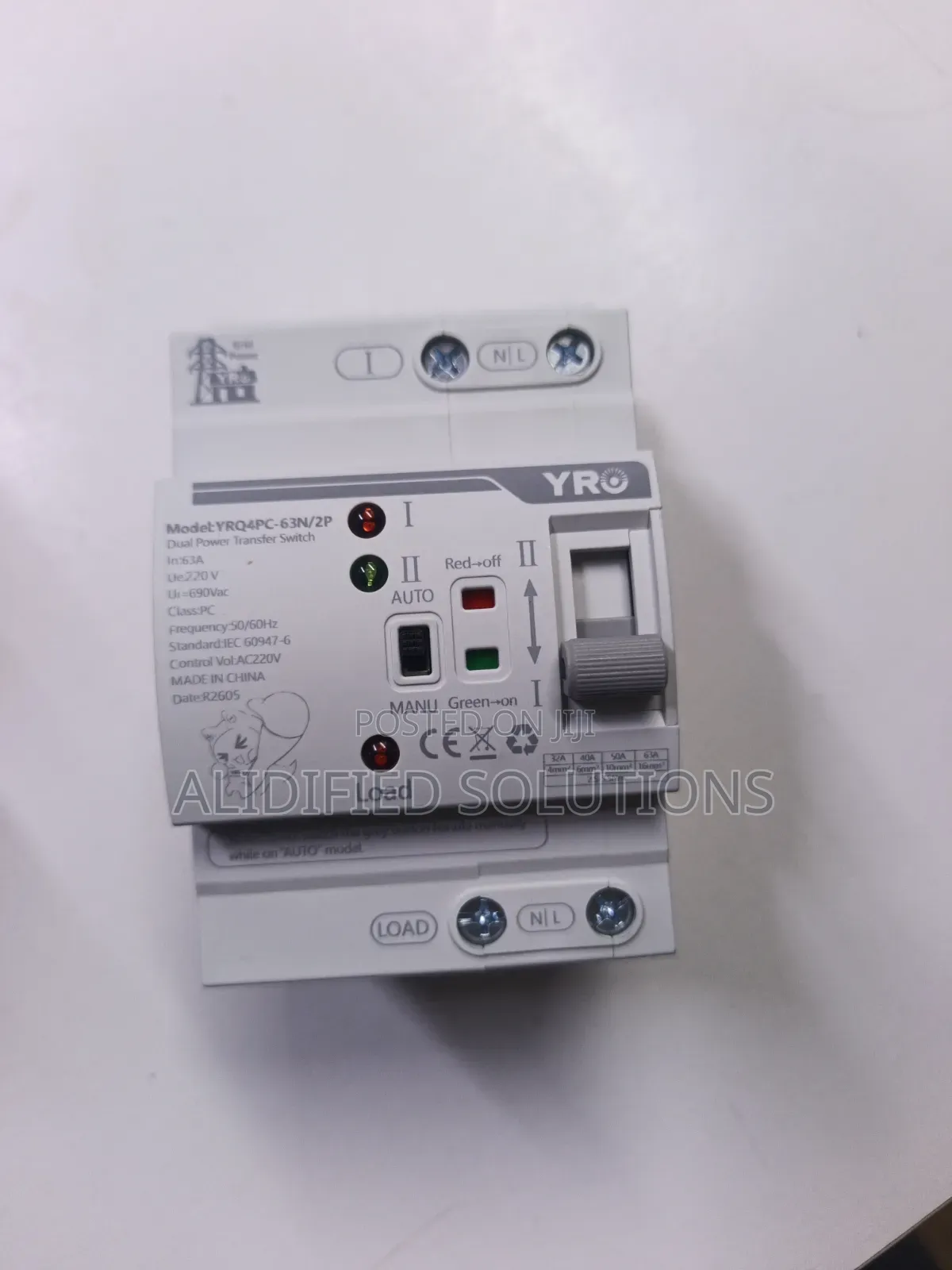 YRO 63a Automatic Transfer Switch (Ats)