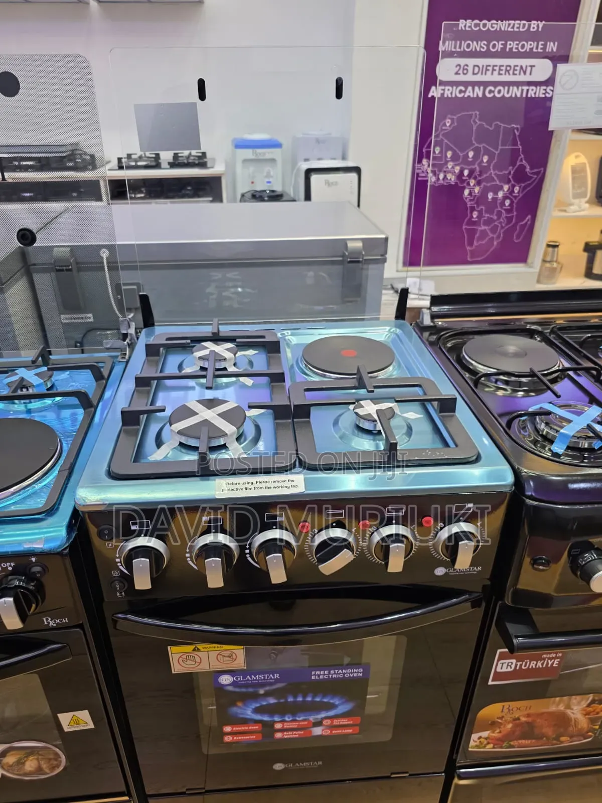 ROCH Black 50×55 Freestanding Cooker.