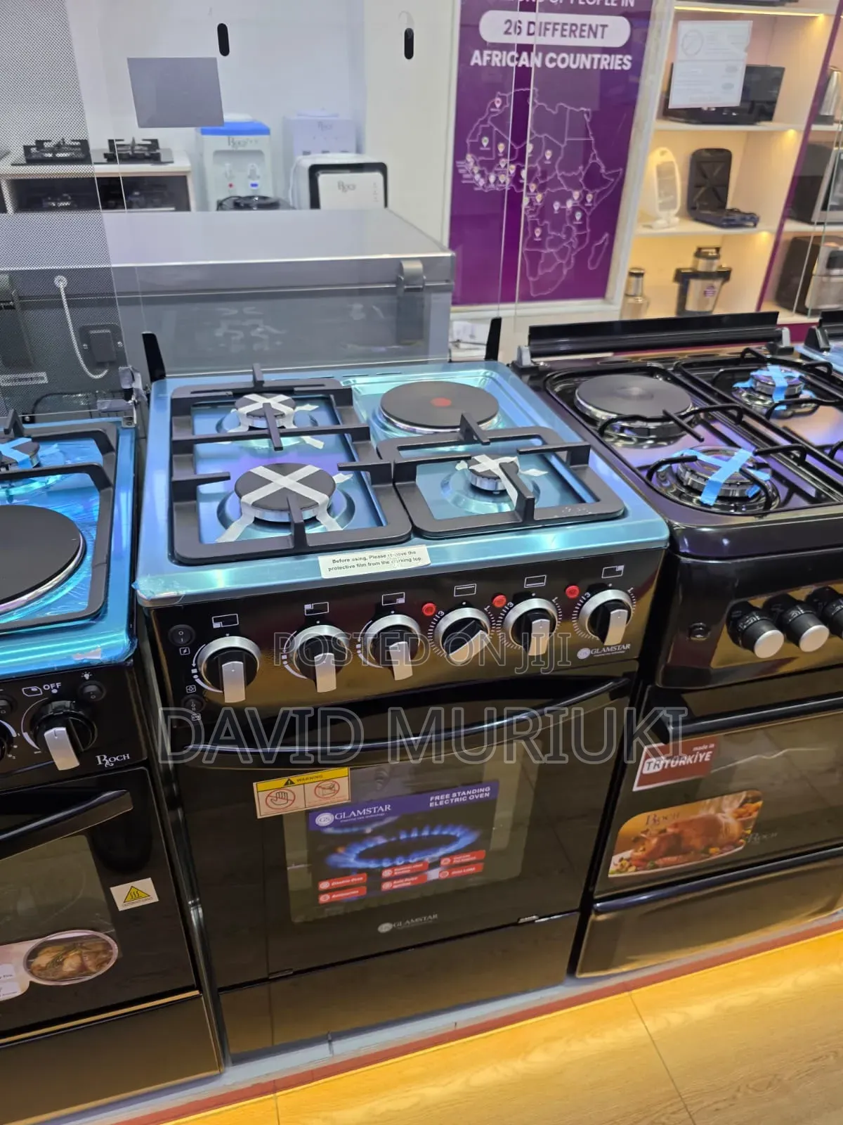 ROCH Black 50×55 Freestanding Cooker.