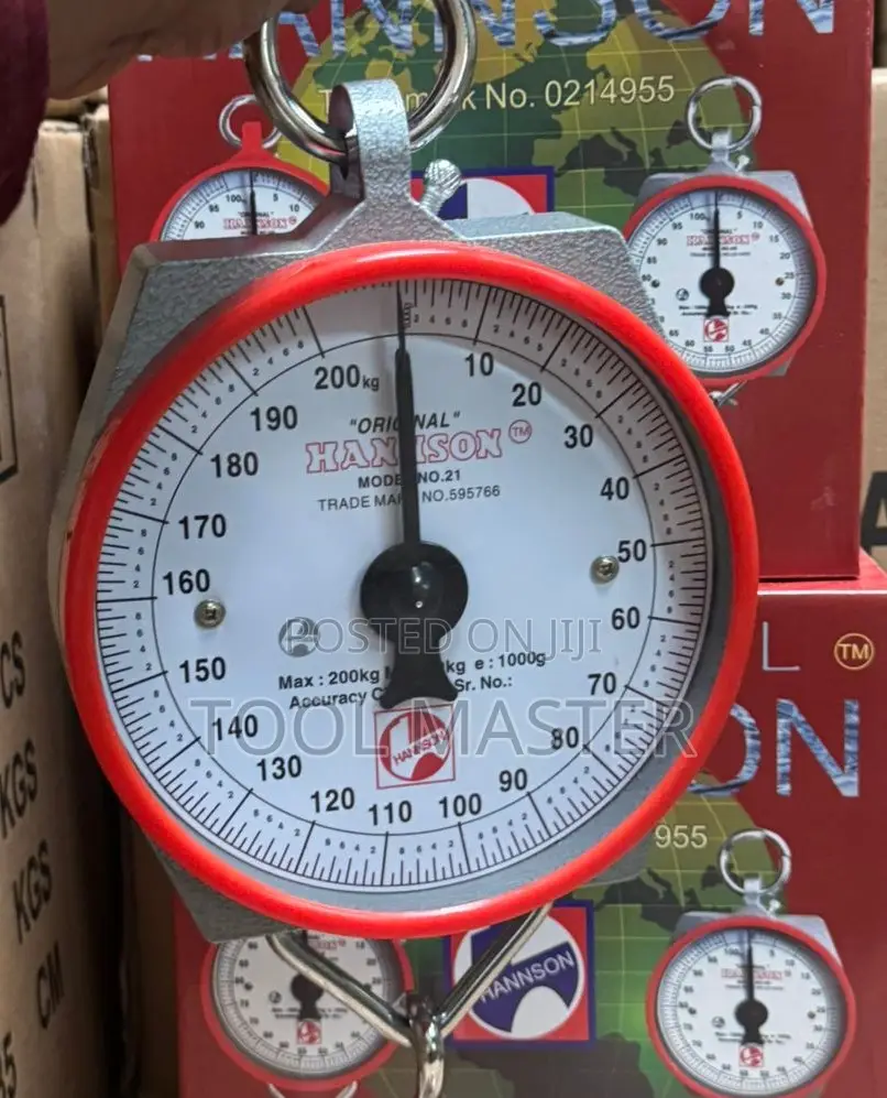 Hanson 200kg Hanging Spring Scale/Original Round Spring Balance