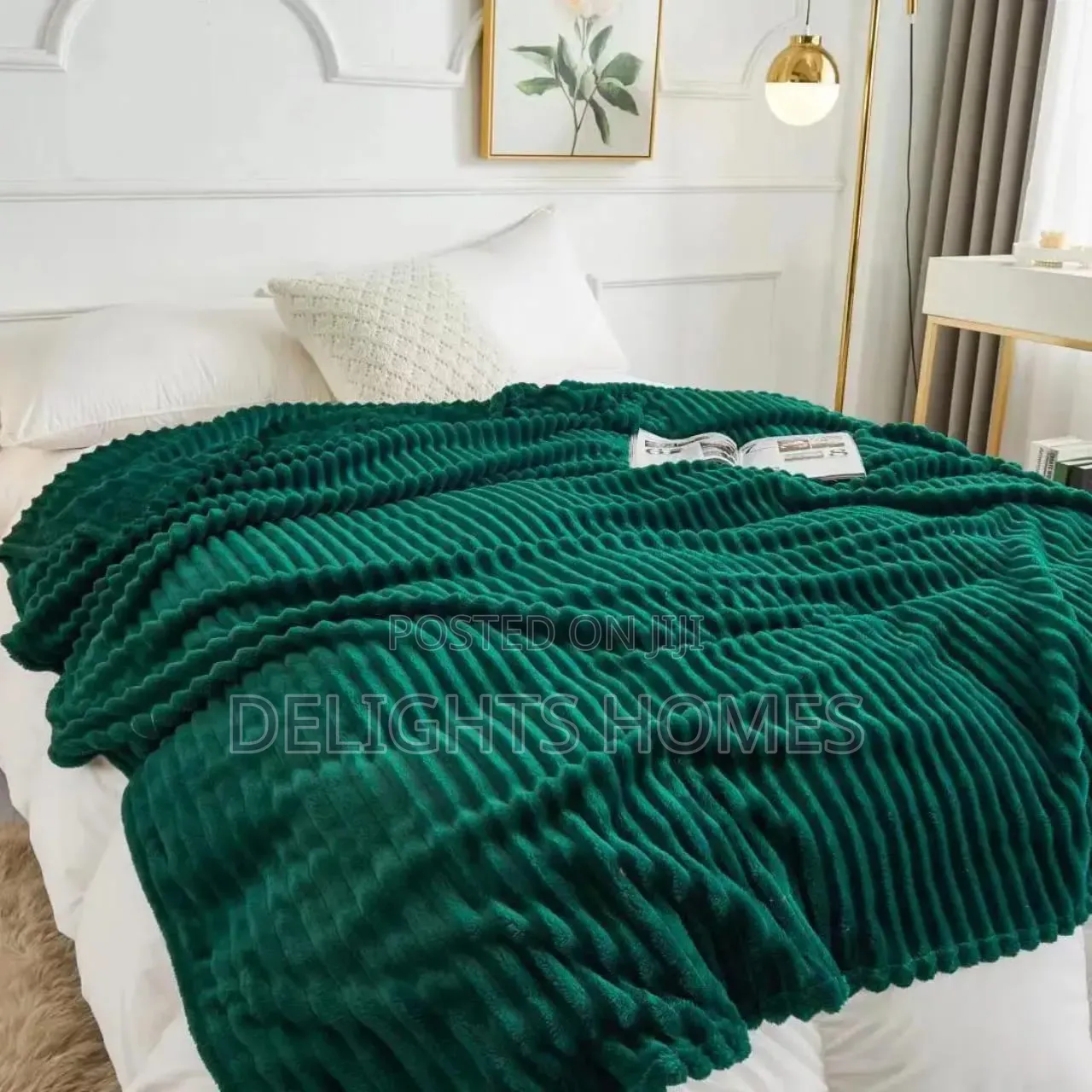 Ultra-Soft Fuzzy Fleece Throw Blanket-Hg