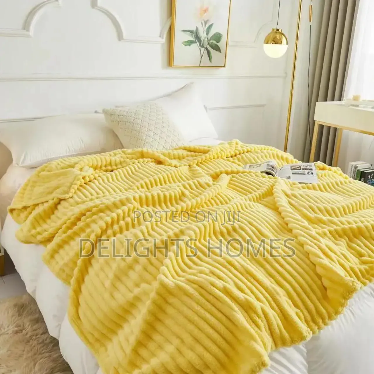 Ultra-Soft Fuzzy Fleece Throw Blanket-Hg