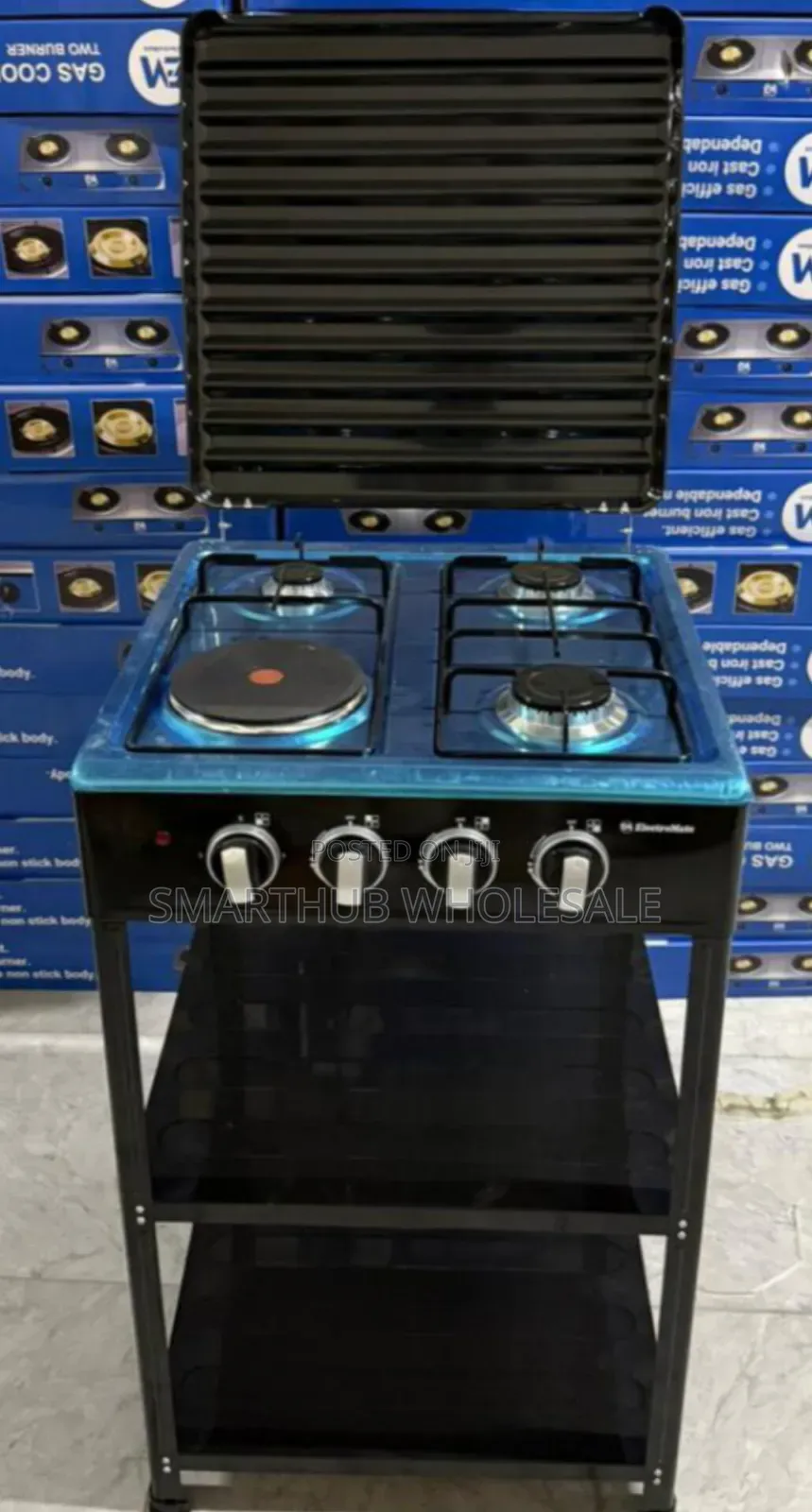 Olelon 3+1 Standing Cooker With Shelves