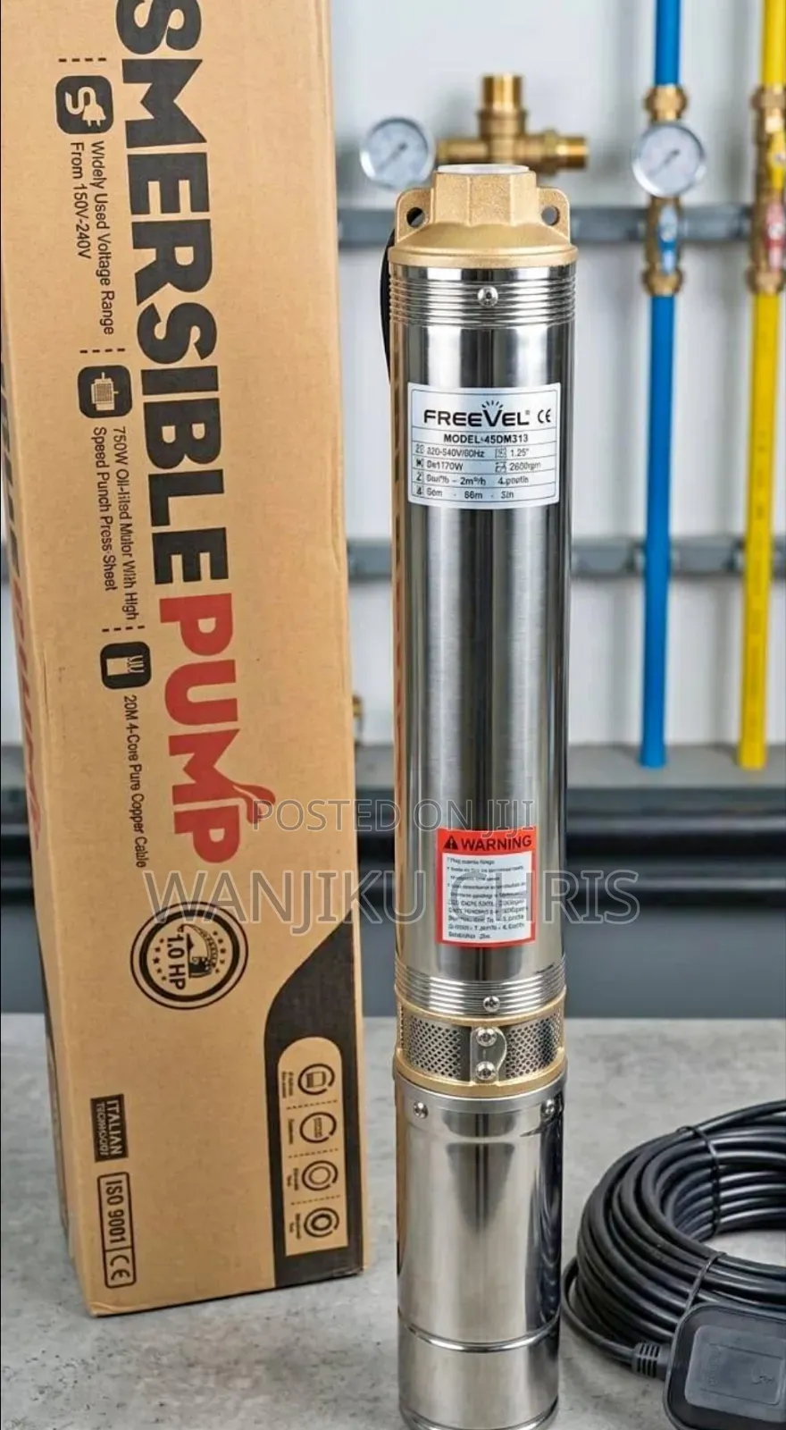 1hp Freevel Submersible Water Pump/Submersible Water Pump 750w