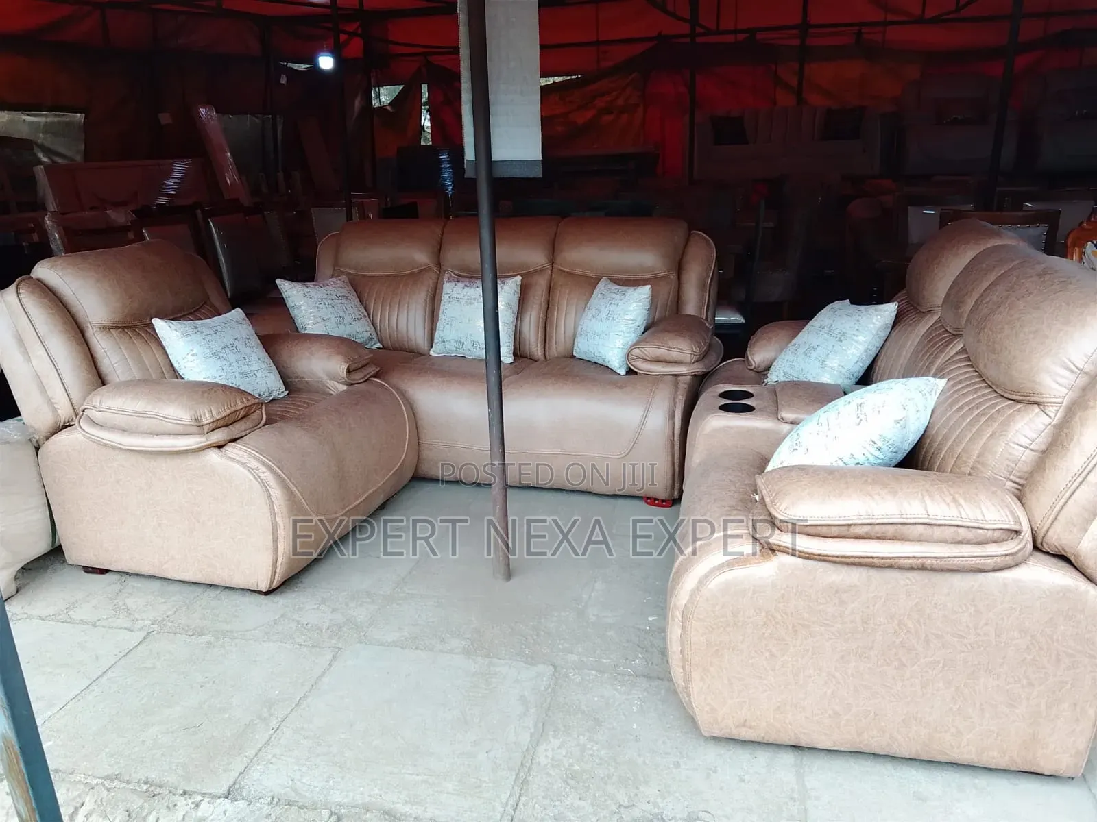 Semi Recliner Sofa Set