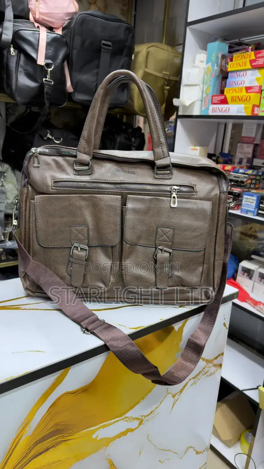 Big Size Leather Laptop Bag