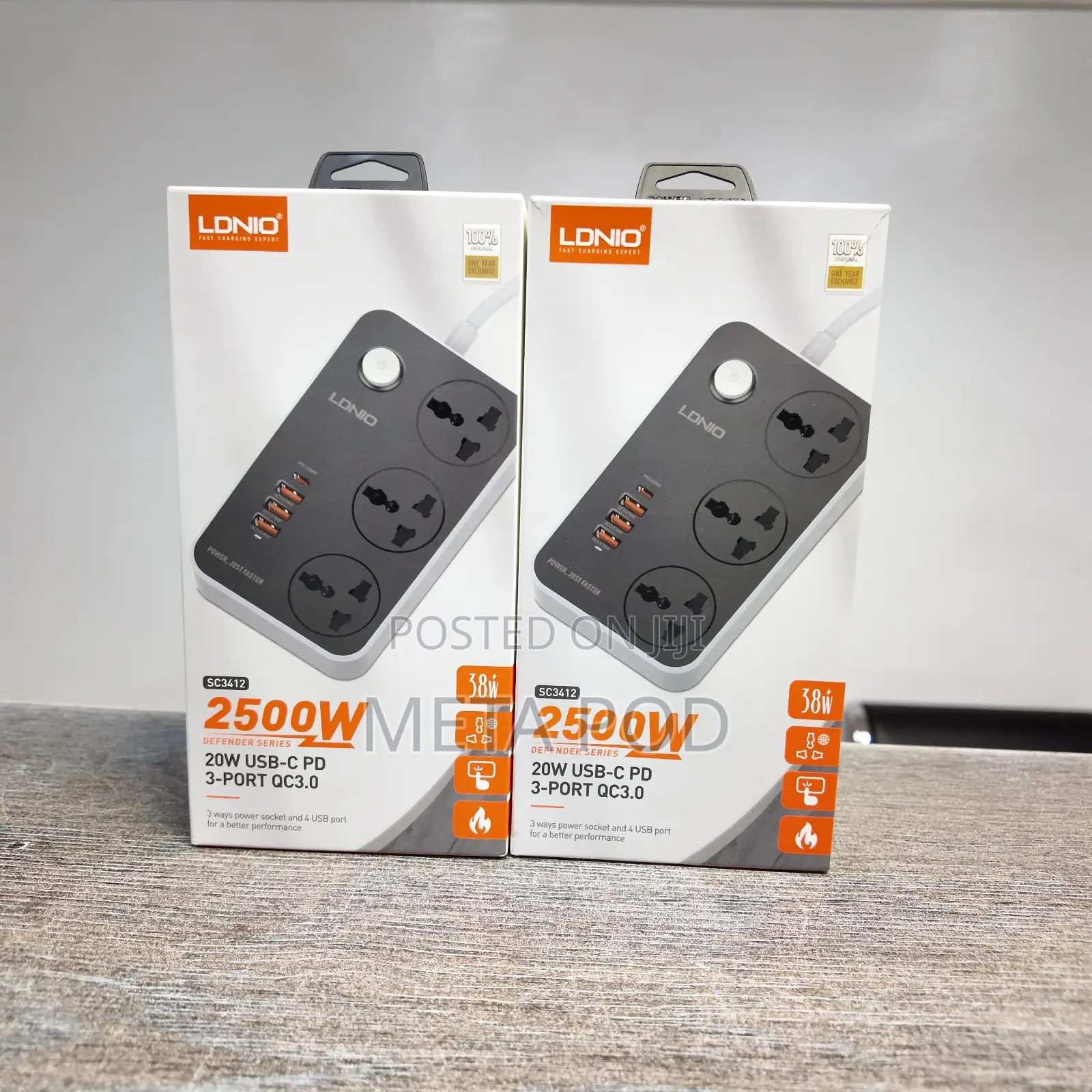 Ldnio Sc3412 3 AC Outlets Universal Extension