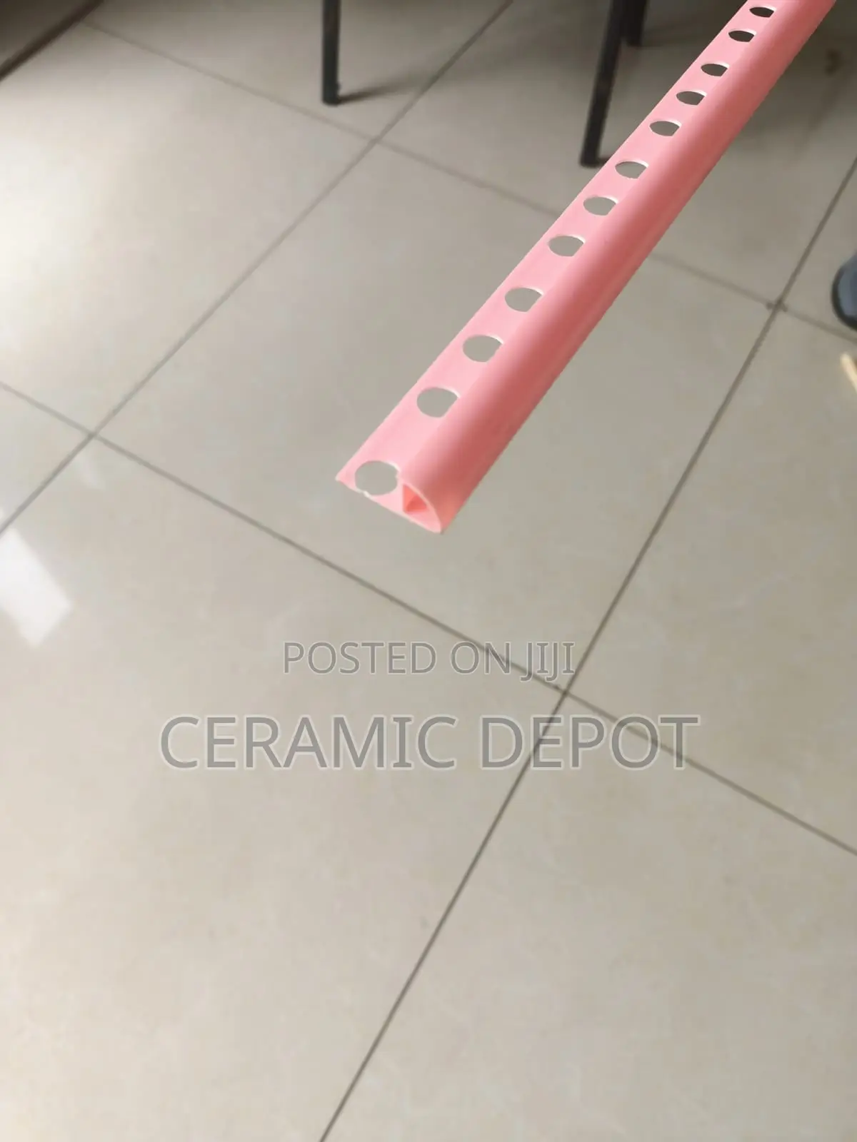 PVC Tile Corner Stripe Sc-04 Close Pink 2.4m-Per Bundle of 100pcs