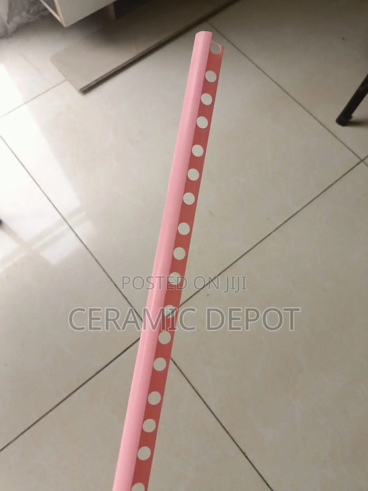 PVC Tile Corner Stripe Sc-04 Close Pink 2.4m-Per Bundle of 100pcs