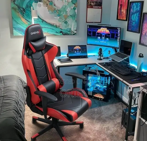 Modern Leather Gaming Chair : Red Gaming Chair