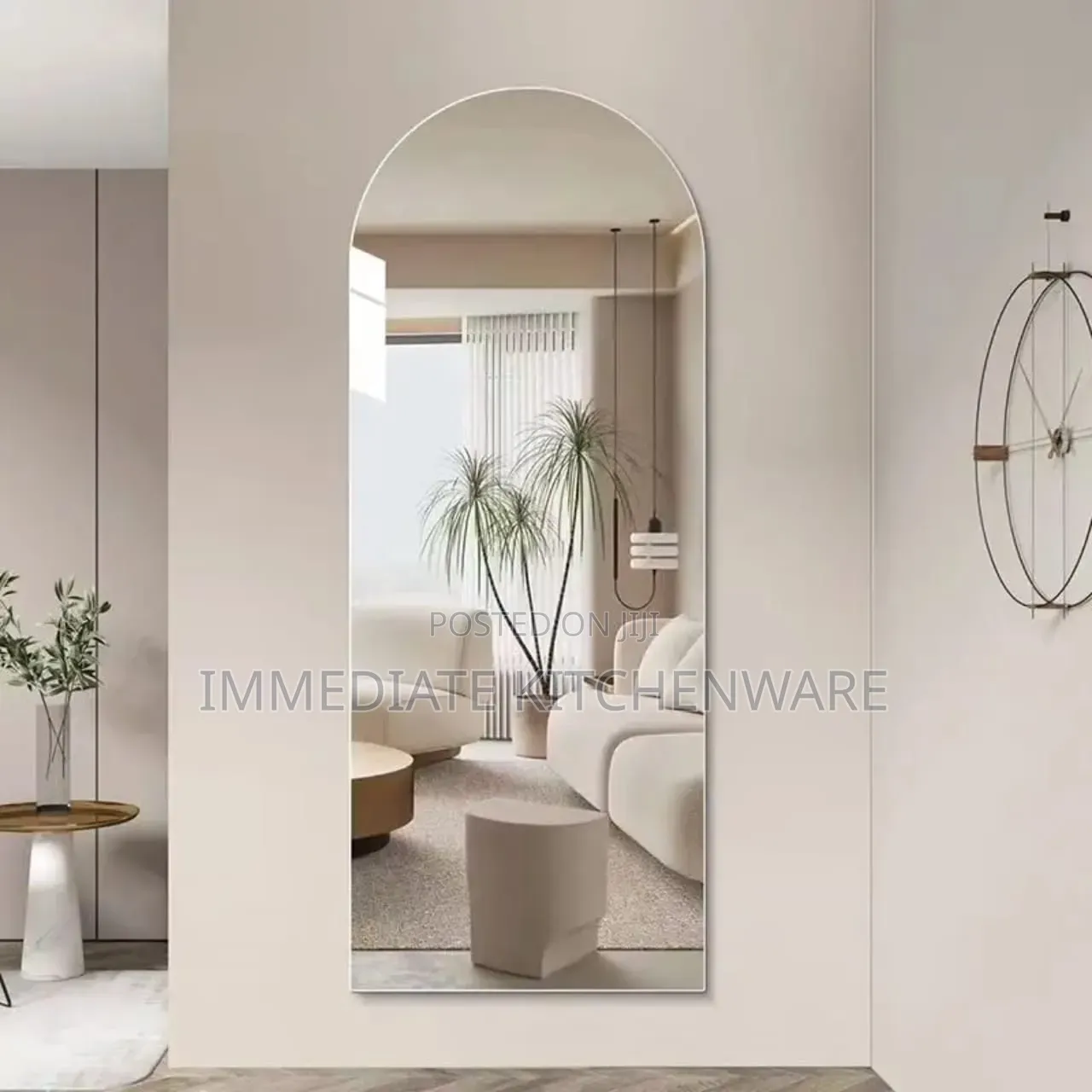 Semi Circle Big Size Acrylic Mirror