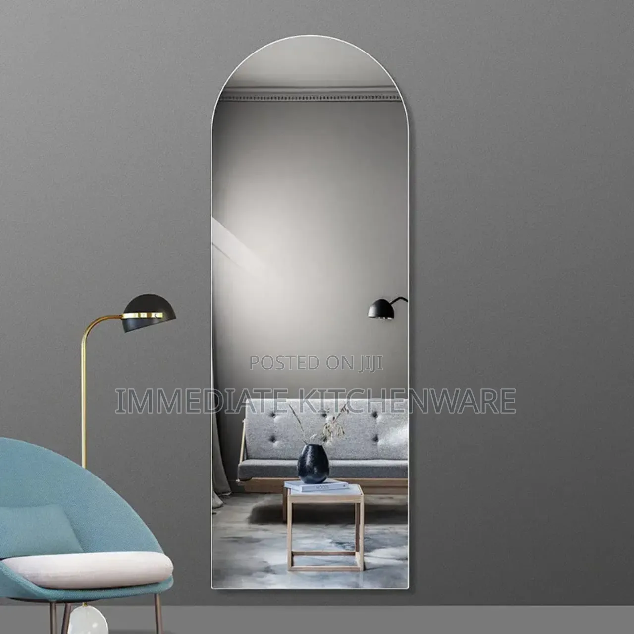 Semi Circle Big Size Acrylic Mirror