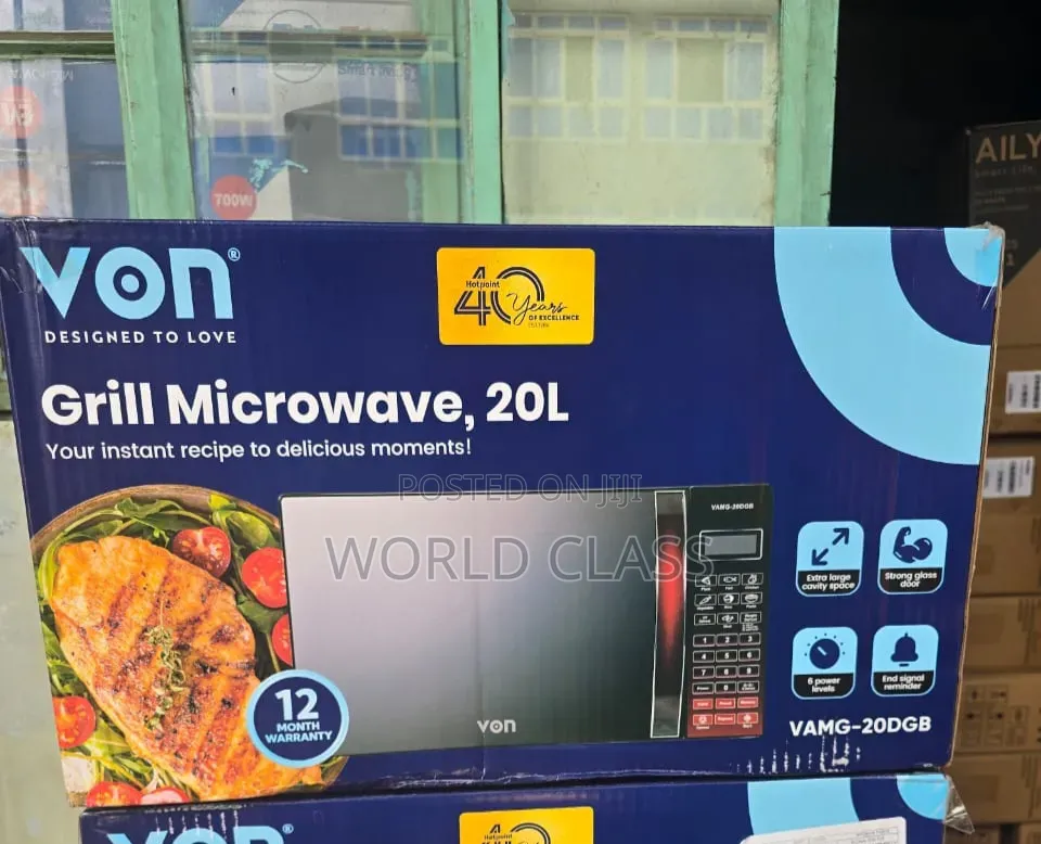 20L Grill Microwave (Model VAMG-20DGB).