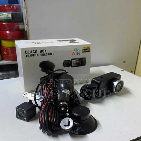 Black Car DVR 3 in 1 Advanced Dash Camera Dual Lens Dashcam
