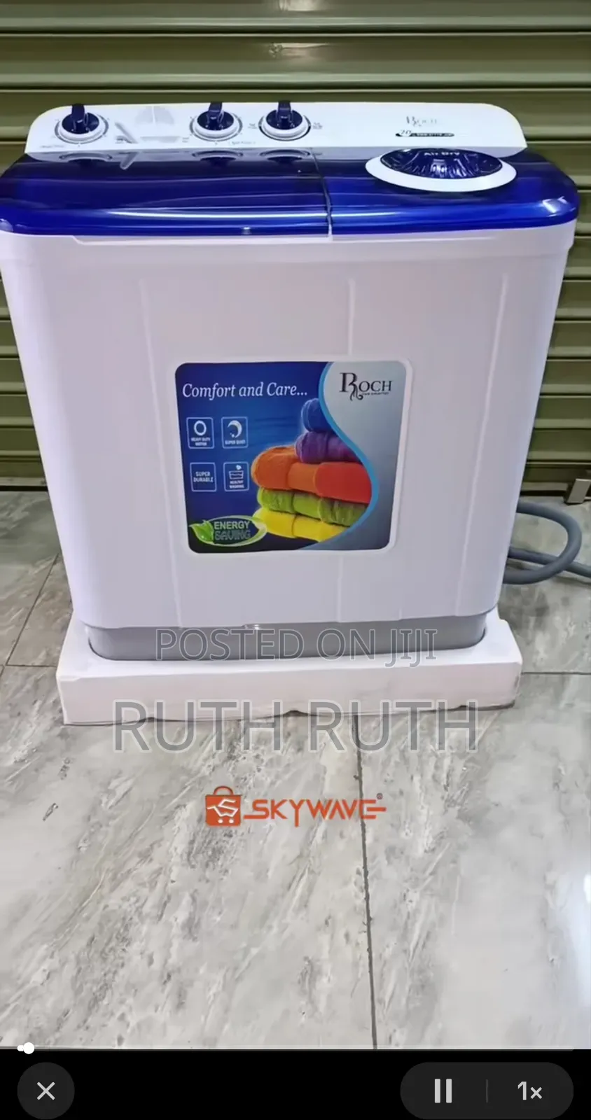 Roch 7kg Semi Automatic Washing Machine
