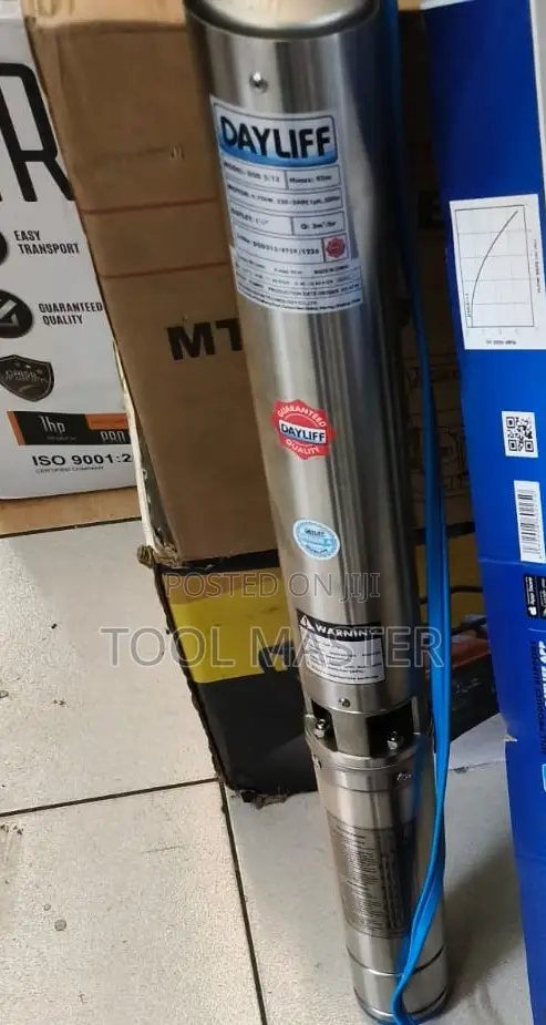 Dayliff DSD 3/13 Borehole Pump/1hp Submersible Pump With Control Box