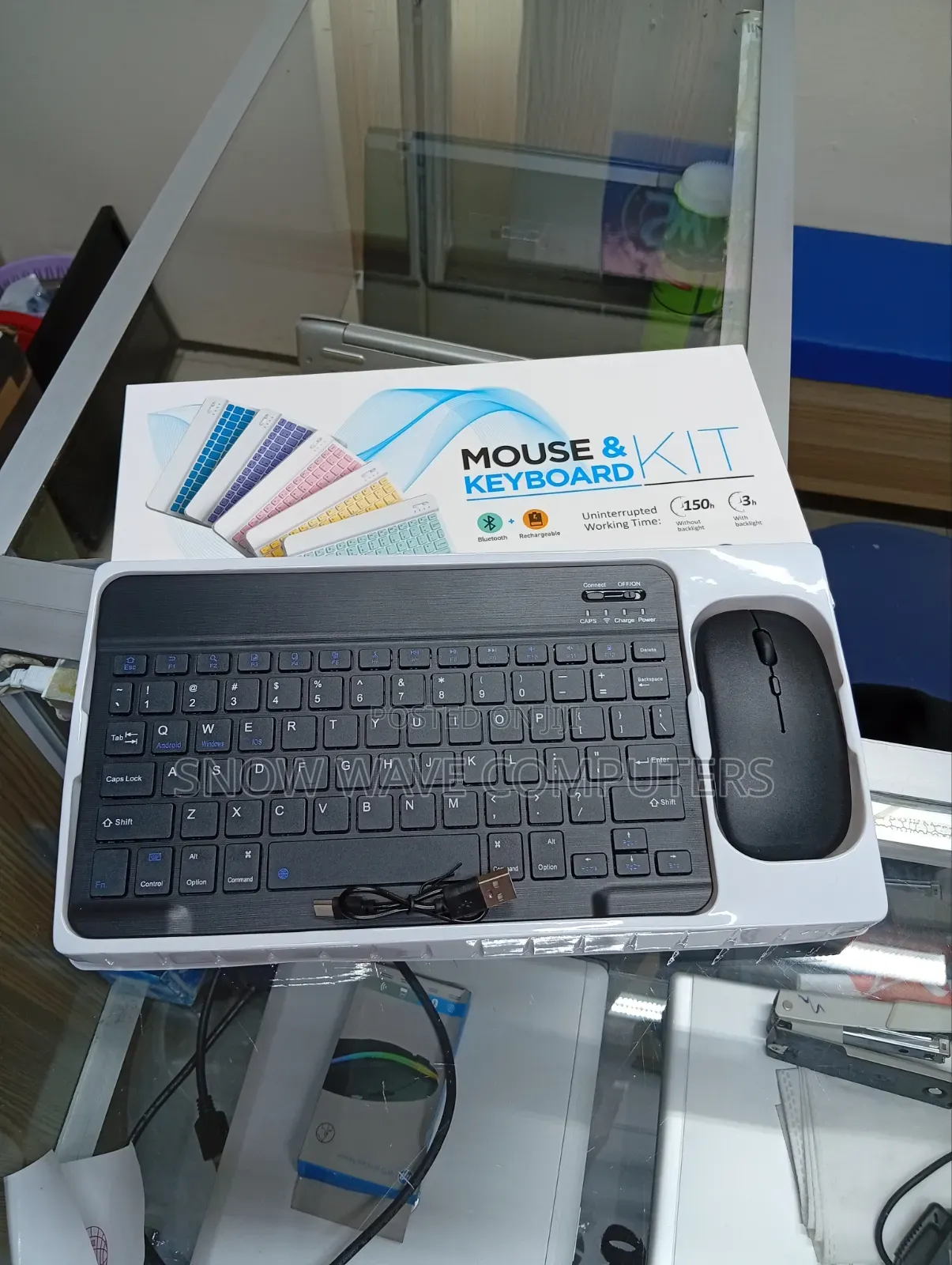 Wireless Rechargeable Keyboard and Mouse Kit