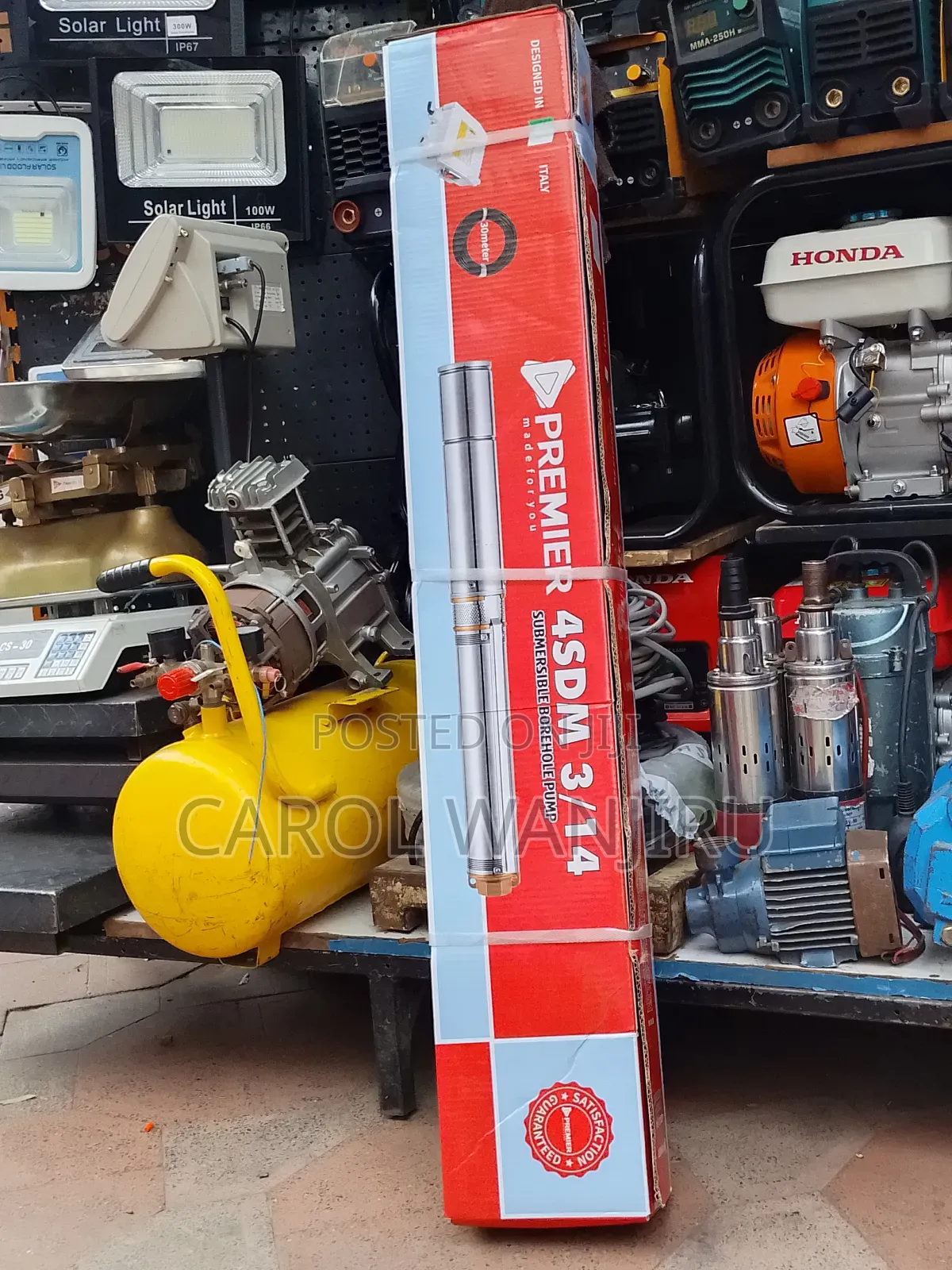 Premier 1Hp Submersible Water Pump 90m Head