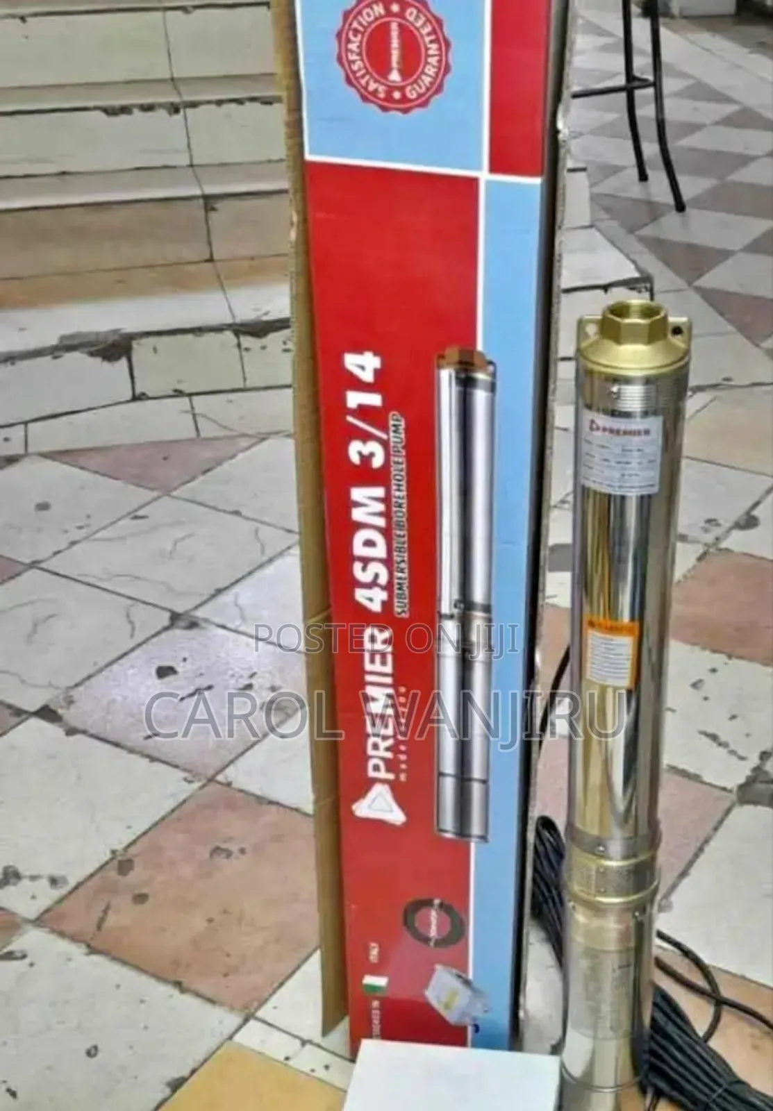 Premier 2Hp Submersible Water Pump 130m Head