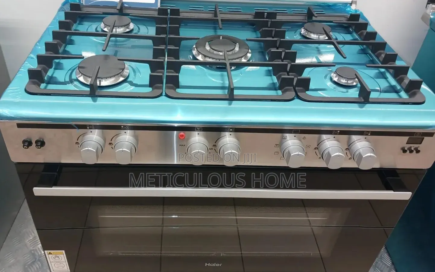 Haier Standing Gas Cooker With Electric Oven - Wok/ 5 Burner