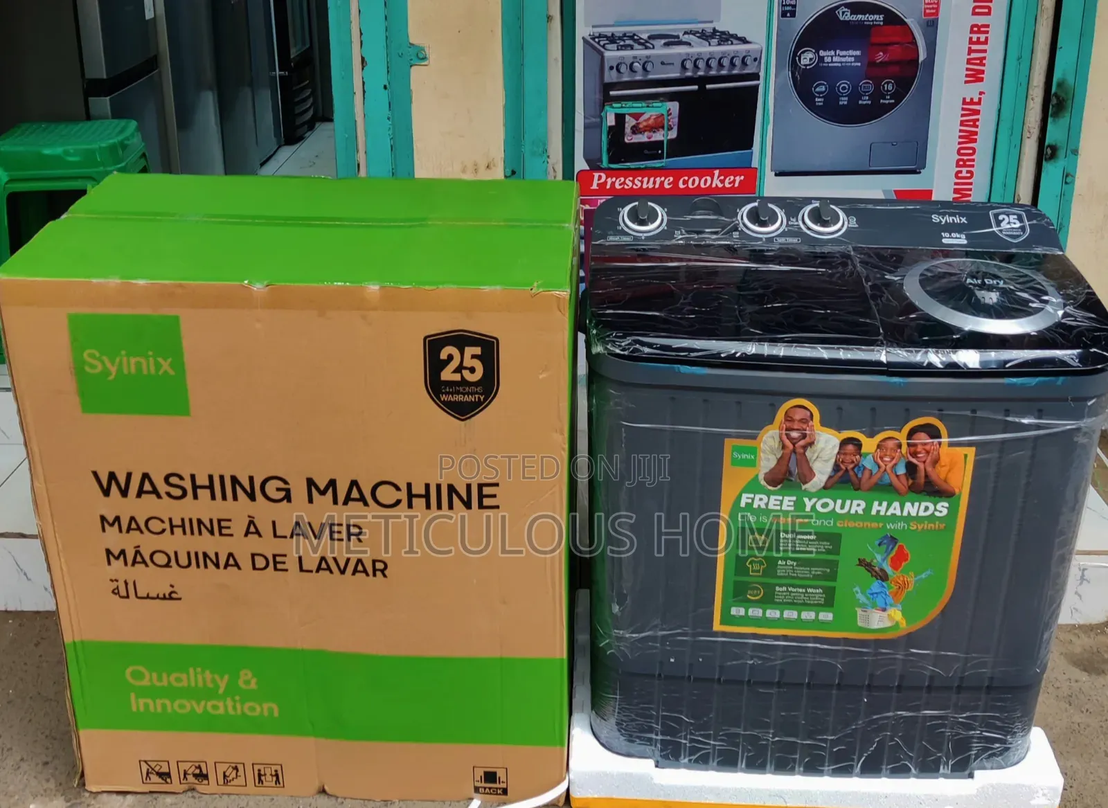 Was and Spin - Syinix Twin-Tub Washing Machine Top Load (10kg
)