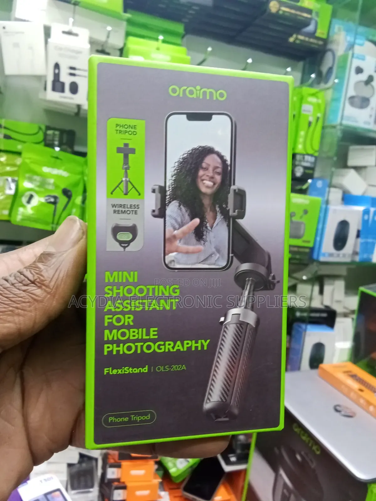 Oraimo FlexiStand Phone Tripod With Bluetooth Remote Control
