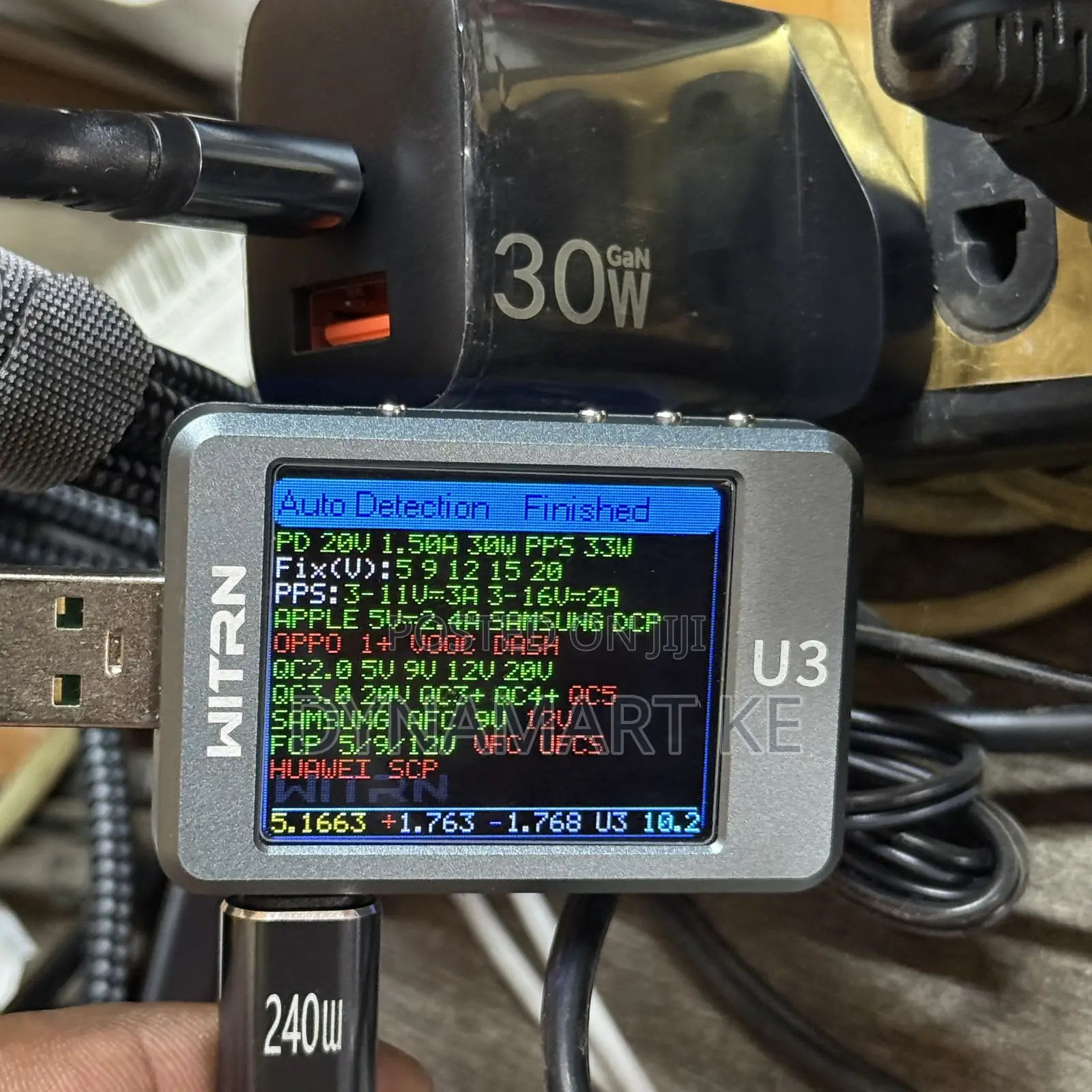 Mirik Fluxprime 30w Gan Fast Charger – USB-C Pd 30w / PPS 33w + USB-A