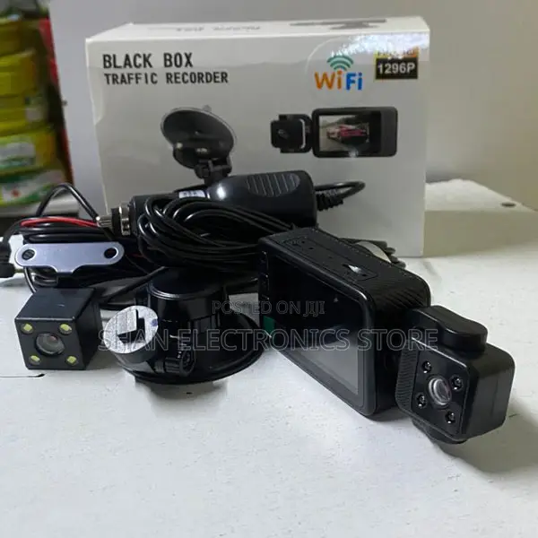 3 Channel Car Camera Black Box DVR 3 Lens Dash Cam 1269P