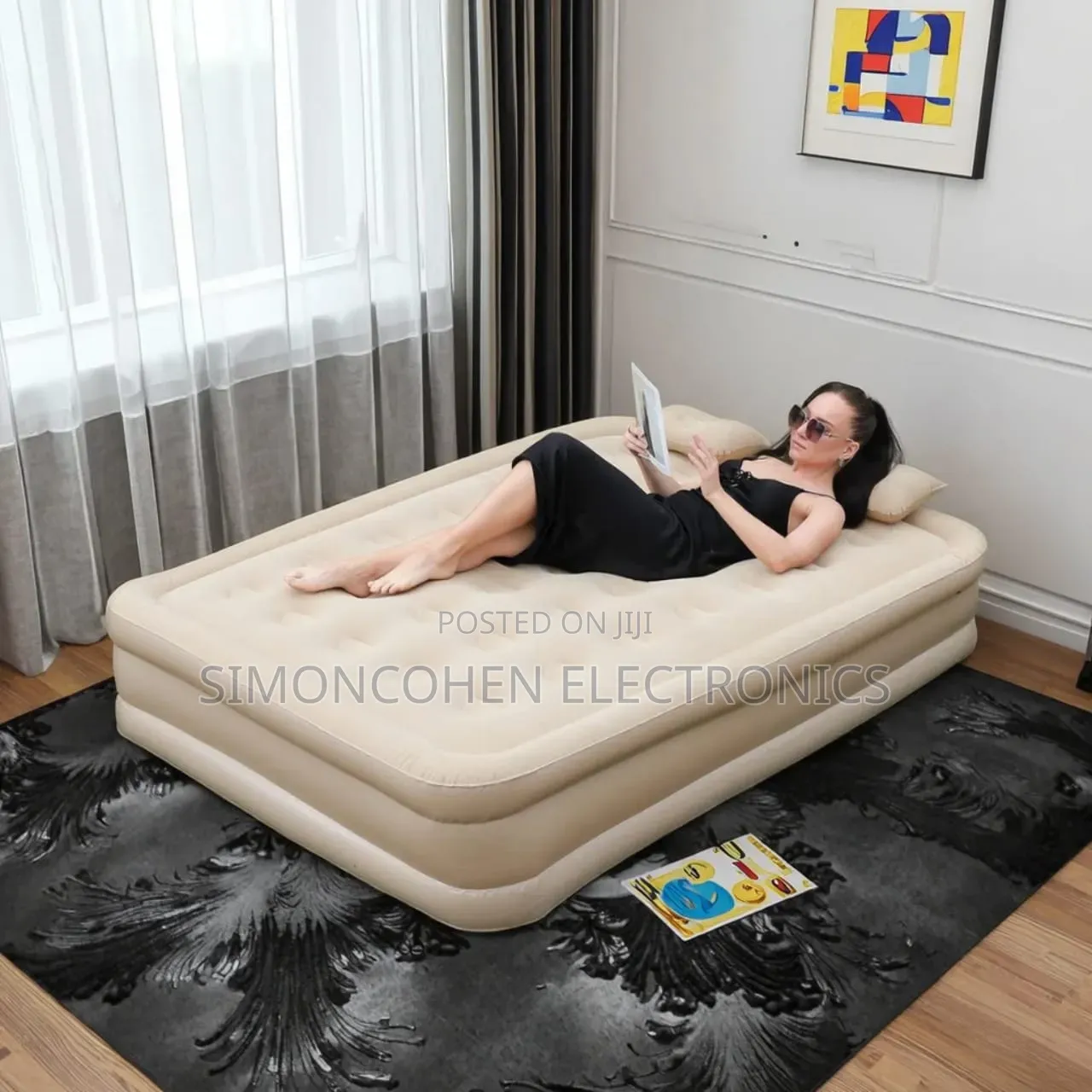 Inflatable Airbed Mattress With Inbuilt Electric Pump(self Inflating)