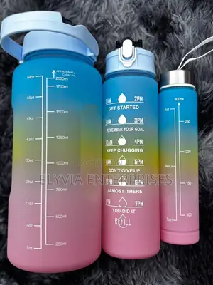 3-in-1 Gradient Water Bottle Set