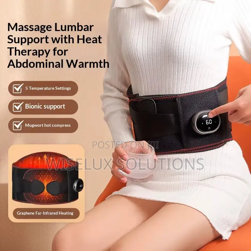Heating Vibration Waist Belt – Menstrual Cramp Back Pain Relief