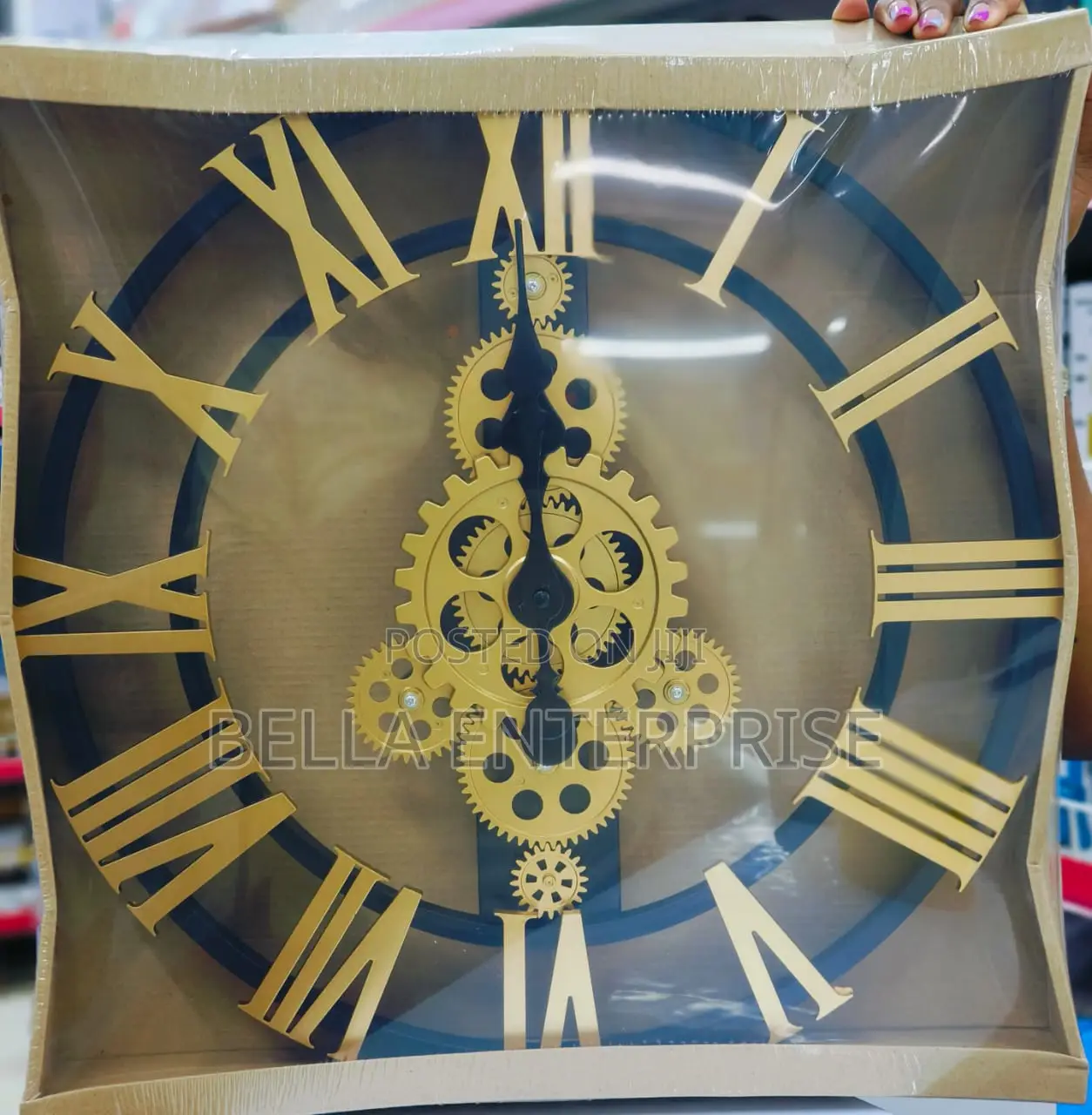 4 Gear Roman Vintage Wall Clock:-Size 40cm