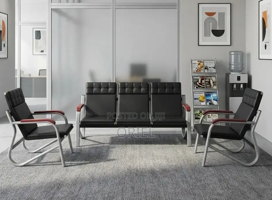 5-Seater Leather Sofa – Modern Comfortable Living Room Seating