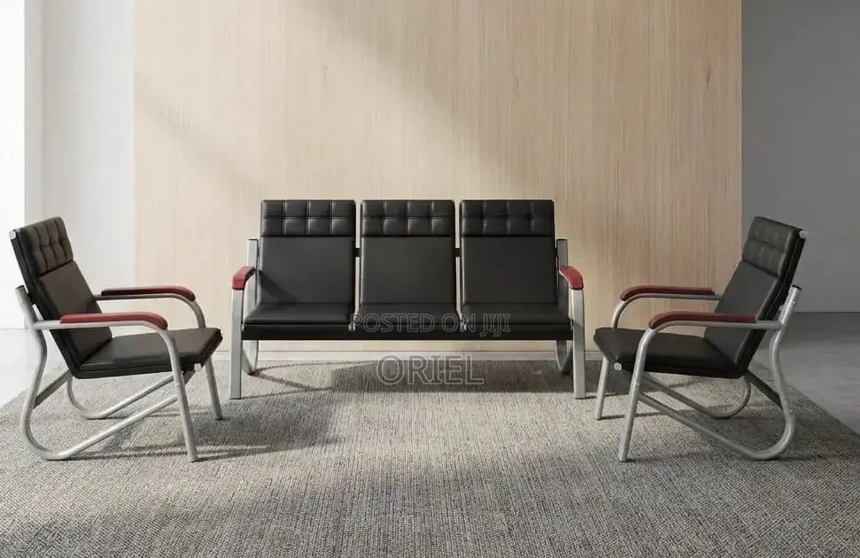5-Seater Leather Sofa – Modern Comfortable Living Room Seating