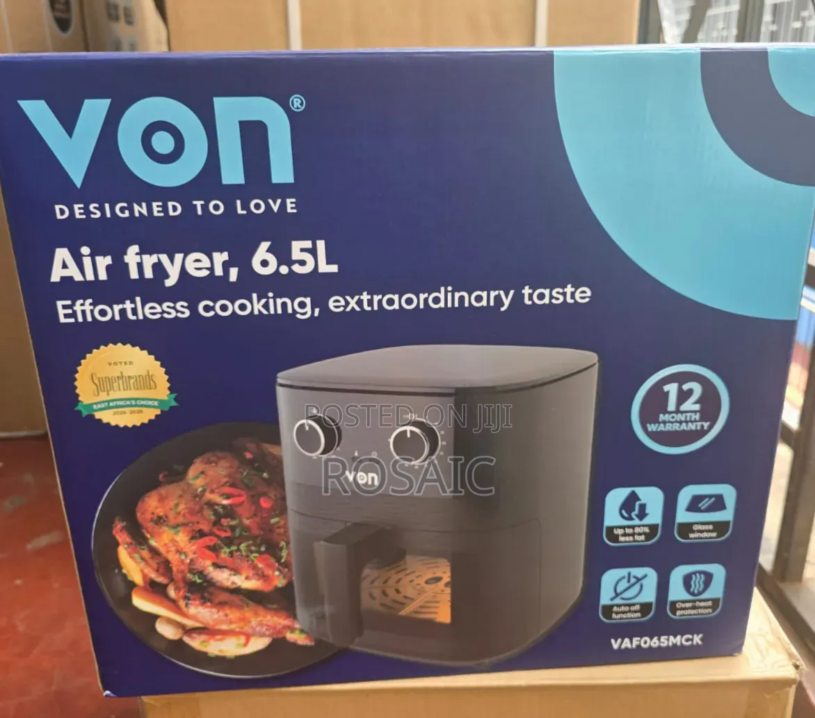 Von 6.5L Digital Air Fryer – Up to 80% Less Fat