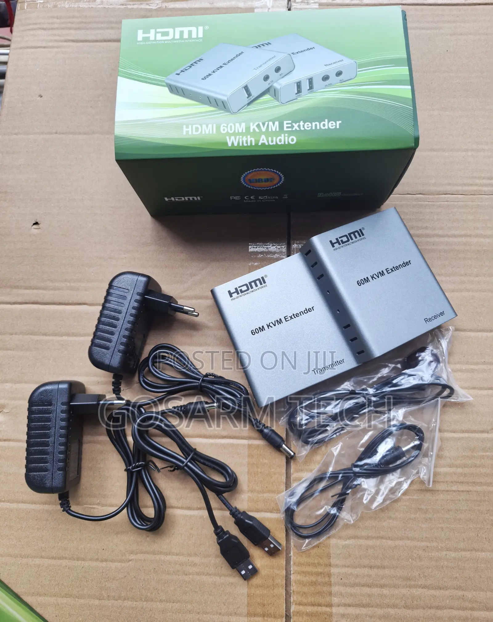 HDMI KVM Extender 60M With Remote Keyboard/Mouse Control
