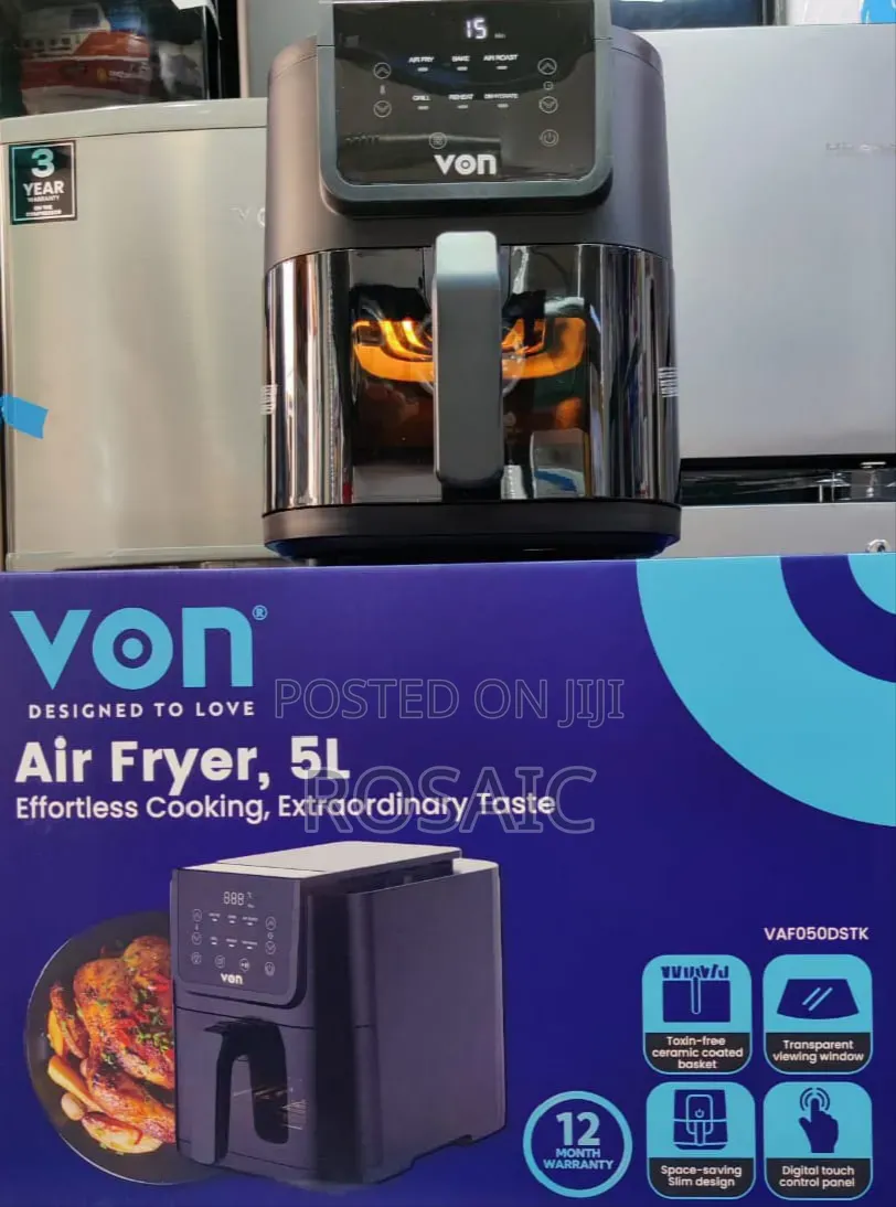 Von 5L Air Fryer – Ceramic Coated Basket