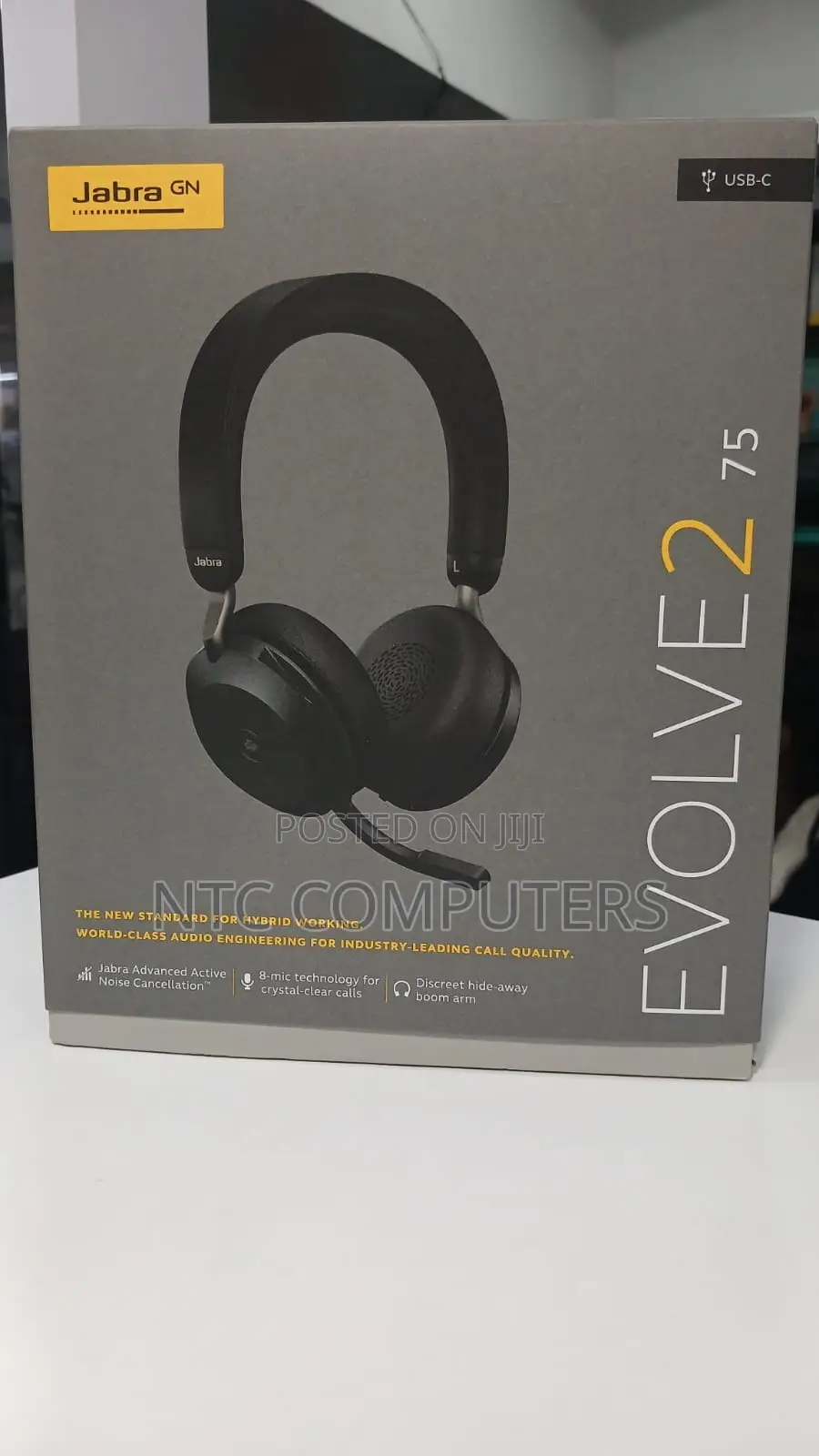 Jabra Evolve2 75 MS Noise-Canceling Wireless Headset