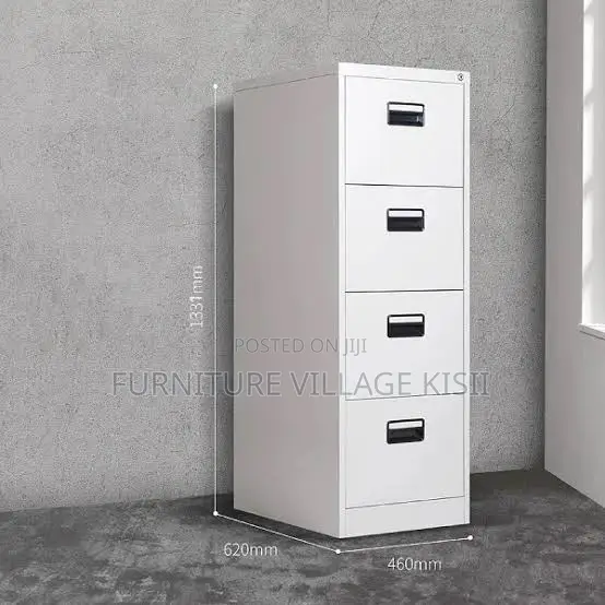 4-Drawer Metallic Filing Cabinet