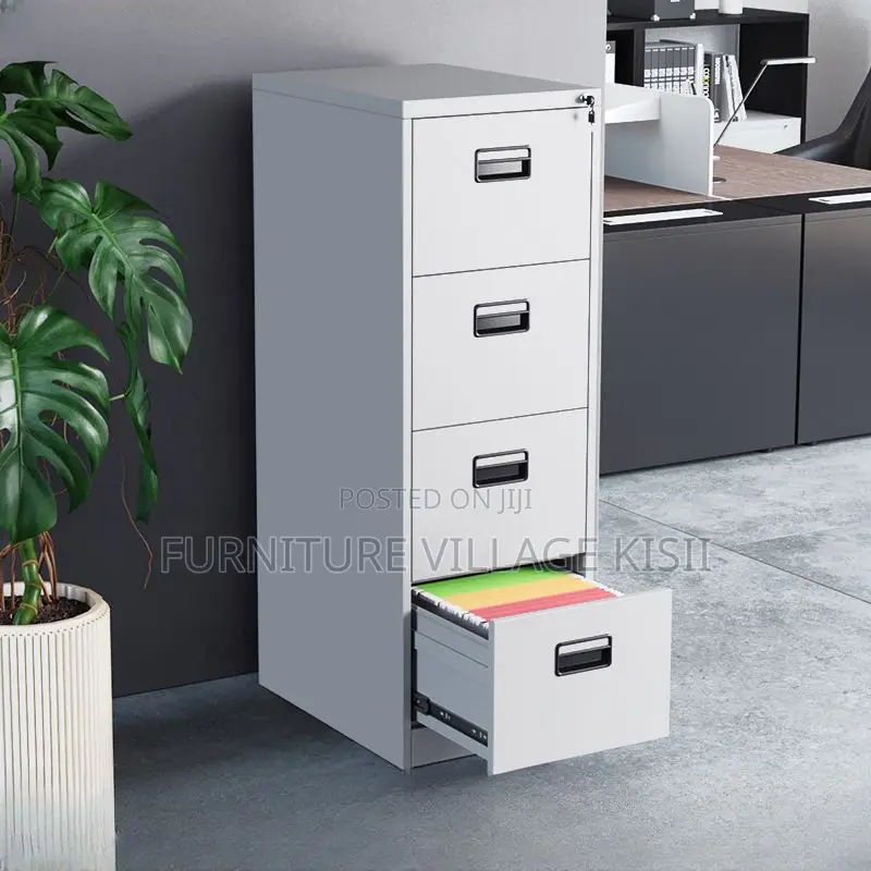 4-Drawer Metallic Filing Cabinet