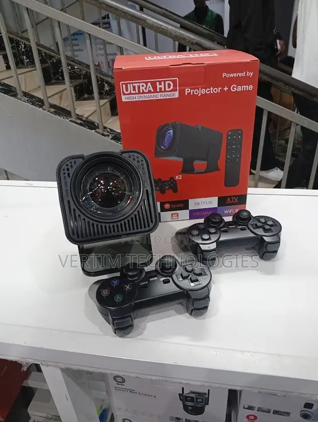 Hy320 Portable Projector 1080p Smart Projector With Game Controller