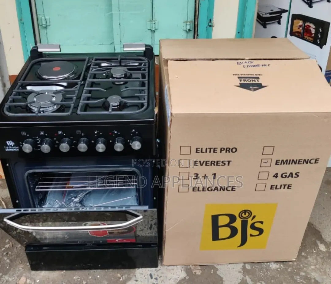 BJS 60 by 60 Cm 3+1 Premium Standing Cooker